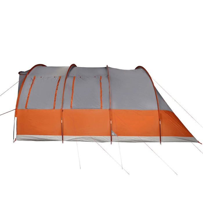 Cort de camping tunel 5 persoane, gri/portocaliu, impermeabil - WALTI WALTI