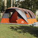 Cort de camping tunel 5 persoane, gri/portocaliu, impermeabil - WALTI WALTI