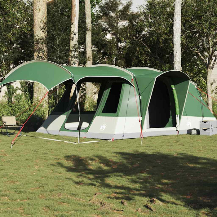 Cort de camping tunel pentru 5 persoane, verde, impermeabil - WALTI WALTI