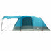 Cort de camping pentru 5 persoane, albastru, impermeabil - WALTI WALTI