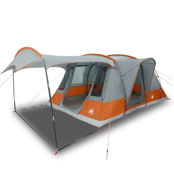 Cort de camping tunel 5 persoane, gri/portocaliu, impermeabil - WALTI WALTI