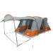Cort de camping tunel 5 persoane, gri/portocaliu, impermeabil - WALTI WALTI