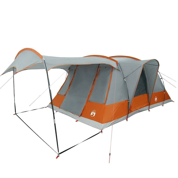 Cort de camping tunel 5 persoane, gri/portocaliu, impermeabil - WALTI WALTI