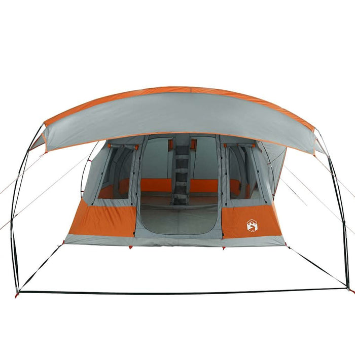 Cort de camping tunel 5 persoane, gri/portocaliu, impermeabil - WALTI WALTI