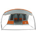 Cort de camping tunel 5 persoane, gri/portocaliu, impermeabil - WALTI WALTI