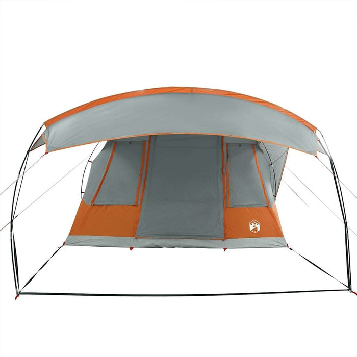 Cort de camping tunel 5 persoane, gri/portocaliu, impermeabil - WALTI WALTI