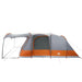 Cort de camping tunel 5 persoane, gri/portocaliu, impermeabil - WALTI WALTI