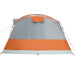 Cort de camping tunel 5 persoane, gri/portocaliu, impermeabil - WALTI WALTI