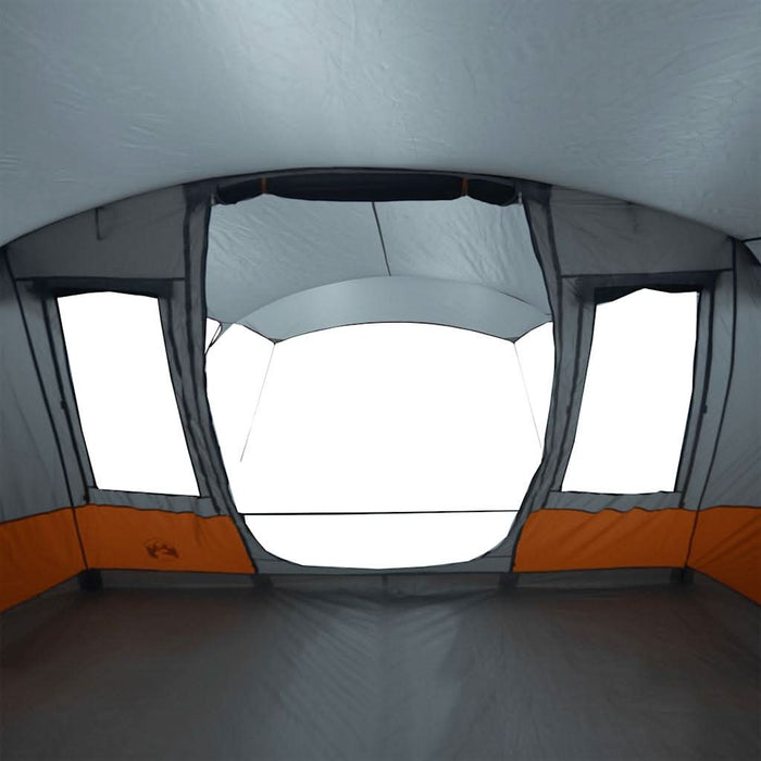 Cort de camping tunel 5 persoane, gri/portocaliu, impermeabil - WALTI WALTI
