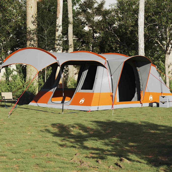 Cort de camping tunel 5 persoane, gri/portocaliu, impermeabil - WALTI WALTI