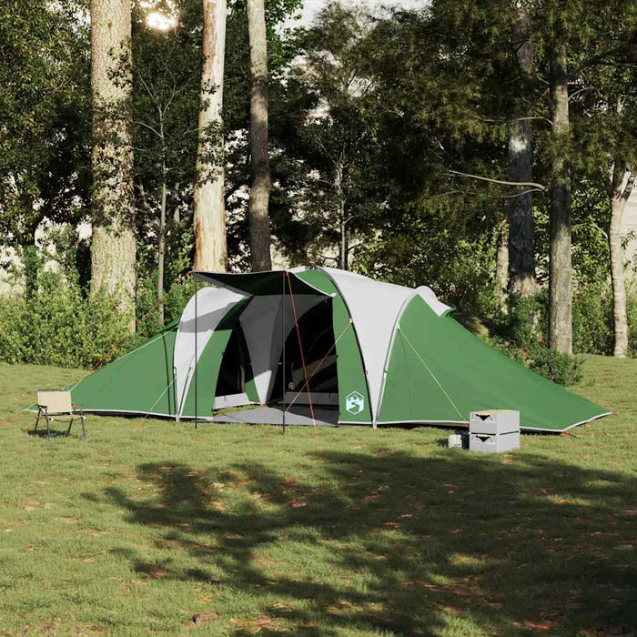 Cort de camping cupolă pentru 6 persoane, verde, impermeabil - WALTI WALTI