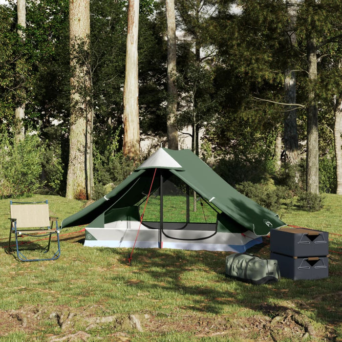 Cort de camping pentru 2 persoane, verde, impermeabil - WALTI WALTI