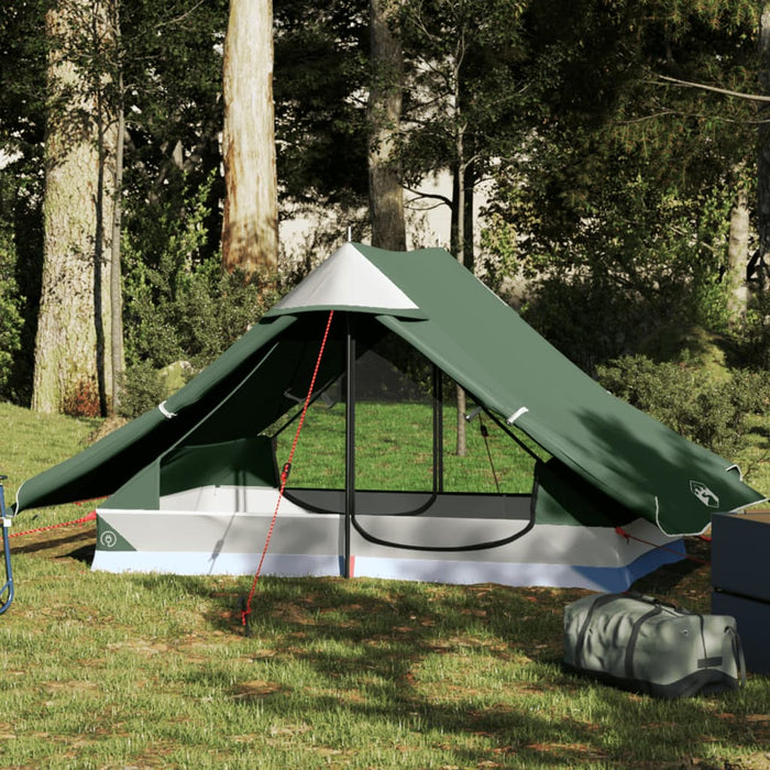 Cort de camping pentru 2 persoane, verde, impermeabil - WALTI WALTI