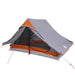 Cort de camping pentru 2 persoane, gri, impermeabil - WALTI WALTI