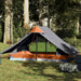 Cort de camping pentru 2 persoane, gri, impermeabil - WALTI WALTI