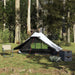 Cort camping, 2 persoane, alb, țesătură opacă, impermeabil - WALTI WALTI
