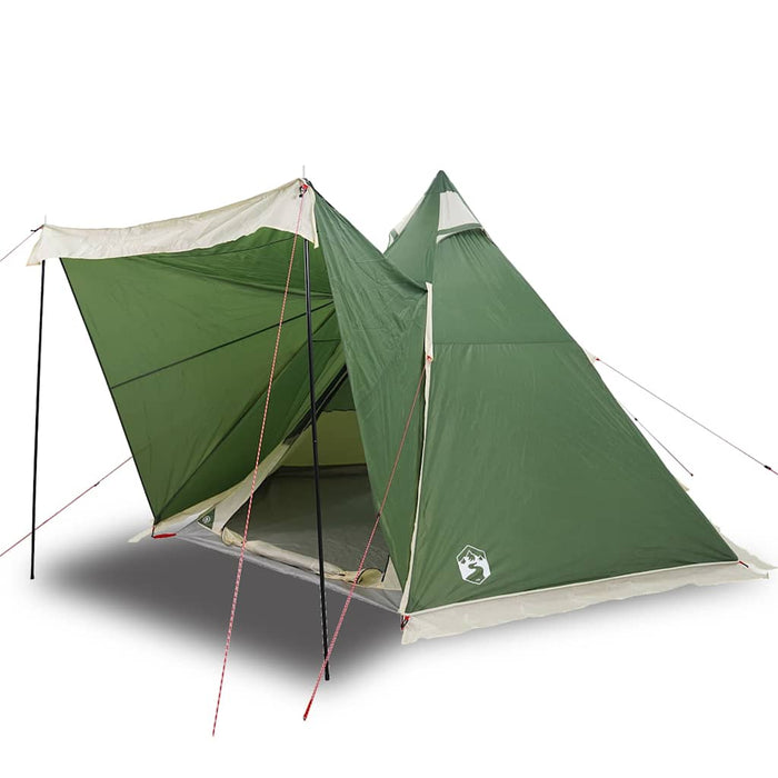 Cort de familie Tipi pentru 6 persoane, verde, impermeabil - WALTI WALTI