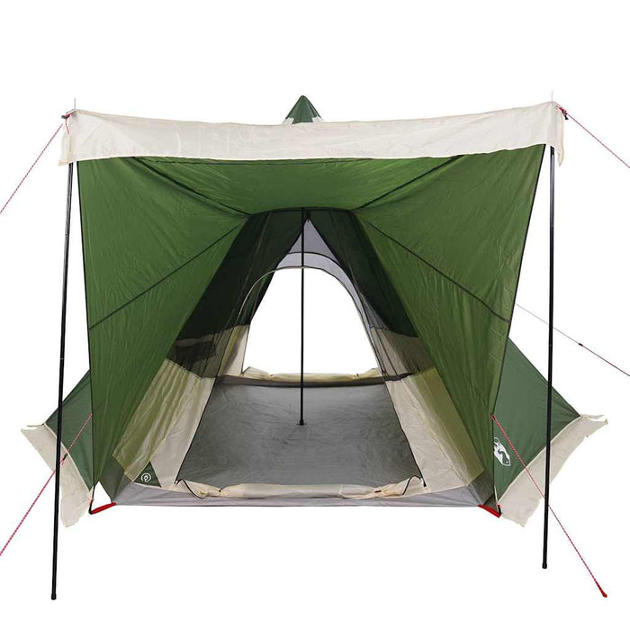 Cort de familie Tipi pentru 6 persoane, verde, impermeabil - WALTI WALTI