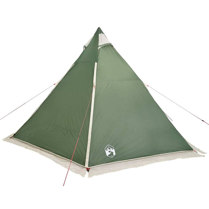 Cort de familie Tipi pentru 6 persoane, verde, impermeabil - WALTI WALTI