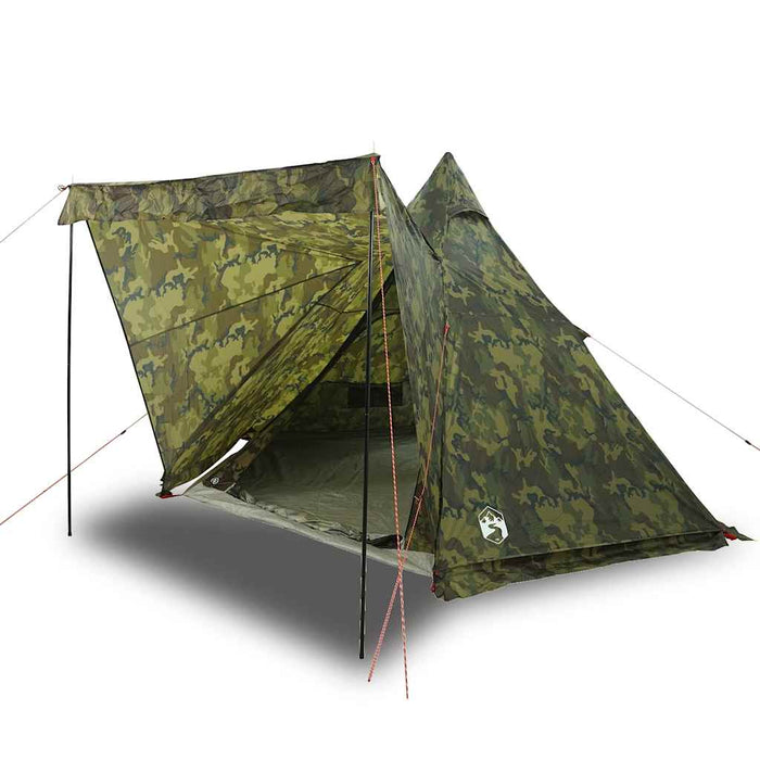 Cort de familie Tipi pentru 6 persoane, camuflaj, impermeabil - WALTI WALTI