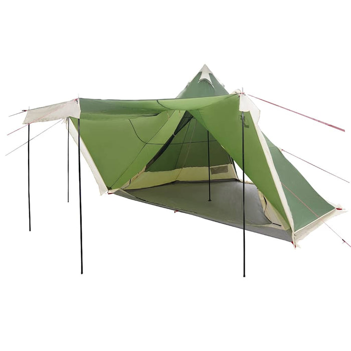 Cort de familie Tipi pentru 8 persoane, verde, impermeabil WALTI