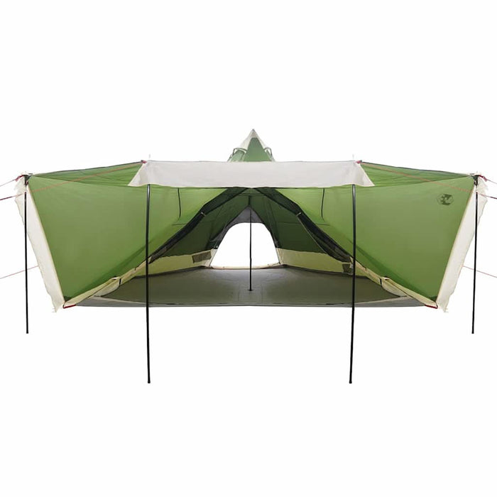 Cort de familie Tipi pentru 8 persoane, verde, impermeabil WALTI