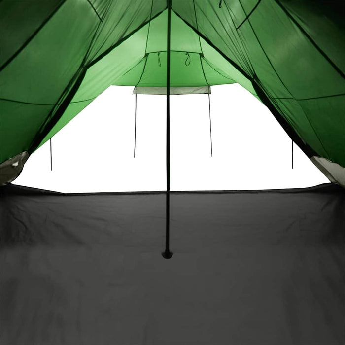 Cort de familie Tipi pentru 8 persoane, verde, impermeabil WALTI