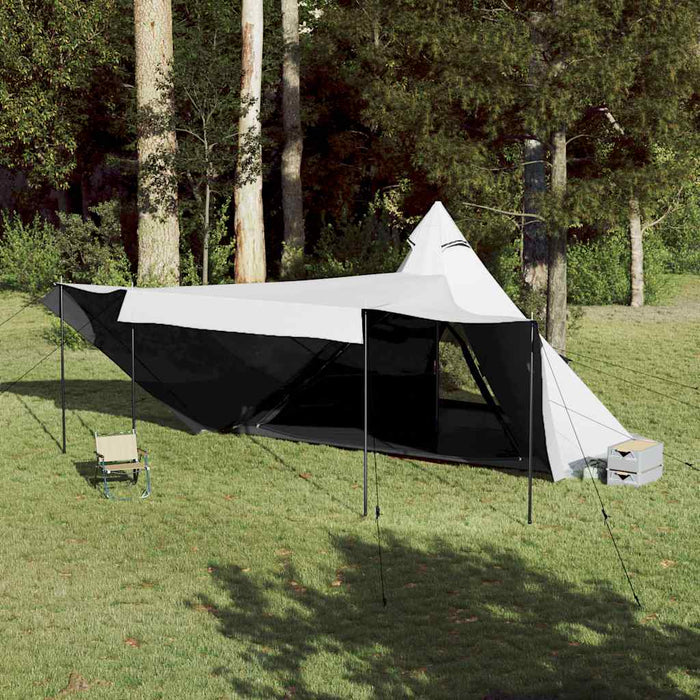 Cort de familie Tipi 8 persoane, alb opac textil impermeabil WALTI