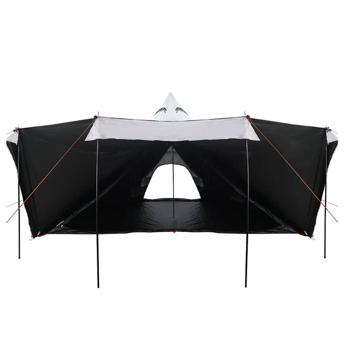 Cort de familie Tipi 8 persoane, alb opac textil impermeabil WALTI