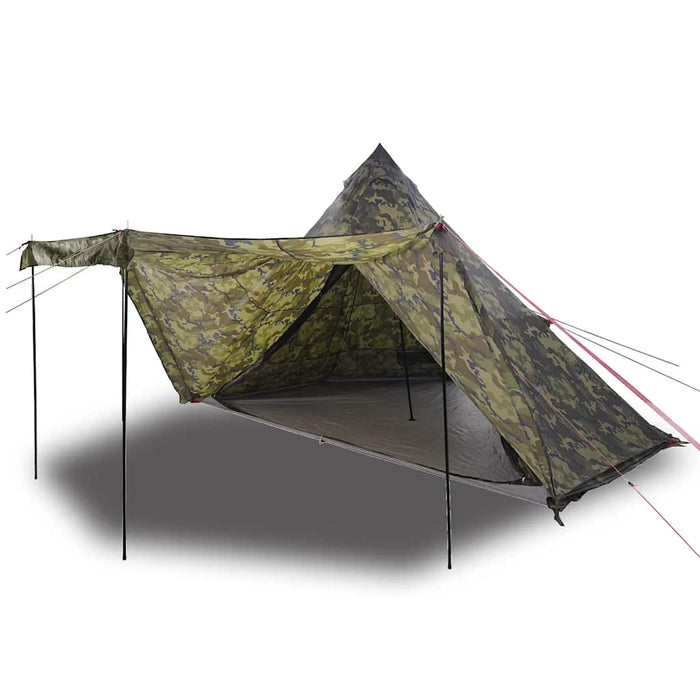 Cort de familie Tipi pentru 8 persoane, camuflaj, impermeabil WALTI