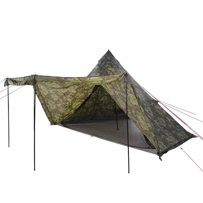 Cort de familie Tipi pentru 8 persoane, camuflaj, impermeabil WALTI
