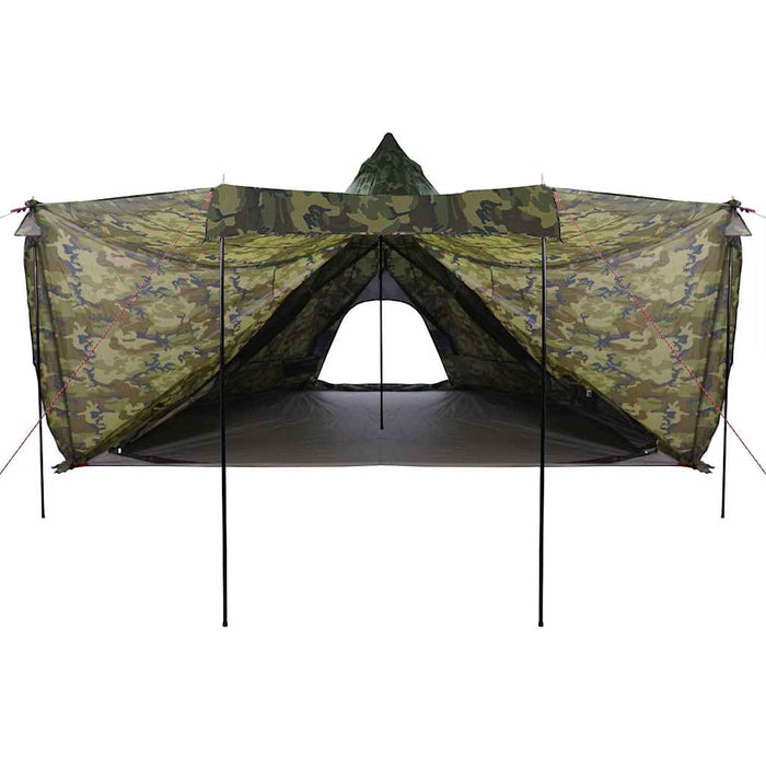 Cort de familie Tipi pentru 8 persoane, camuflaj, impermeabil WALTI