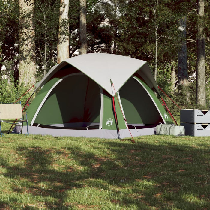 Cabină cort de camping, 4 persoane, verde, impermeabil - WALTI WALTI
