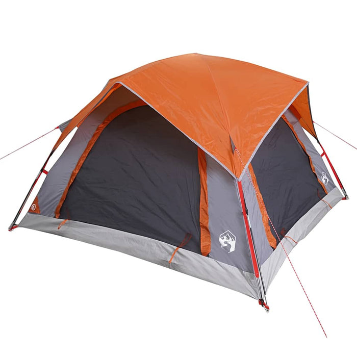 Cabină cort de camping 4 persoane gri și portocaliu impermeabil - WALTI WALTI