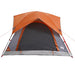 Cabină cort de camping 4 persoane gri și portocaliu impermeabil - WALTI WALTI