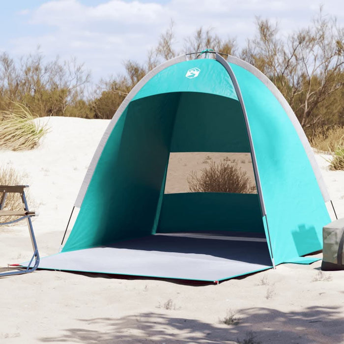 Cort de plajă 3 persoane, verde marin, impermeabil - WALTI WALTI