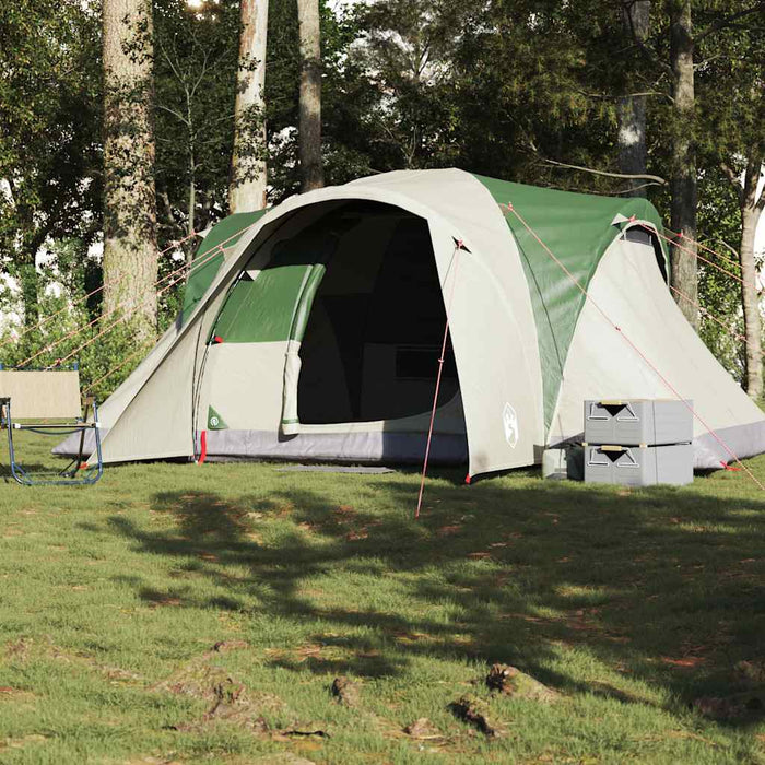 Cort de camping cupolă pentru 6 persoane, verde, impermeabil - WALTI WALTI