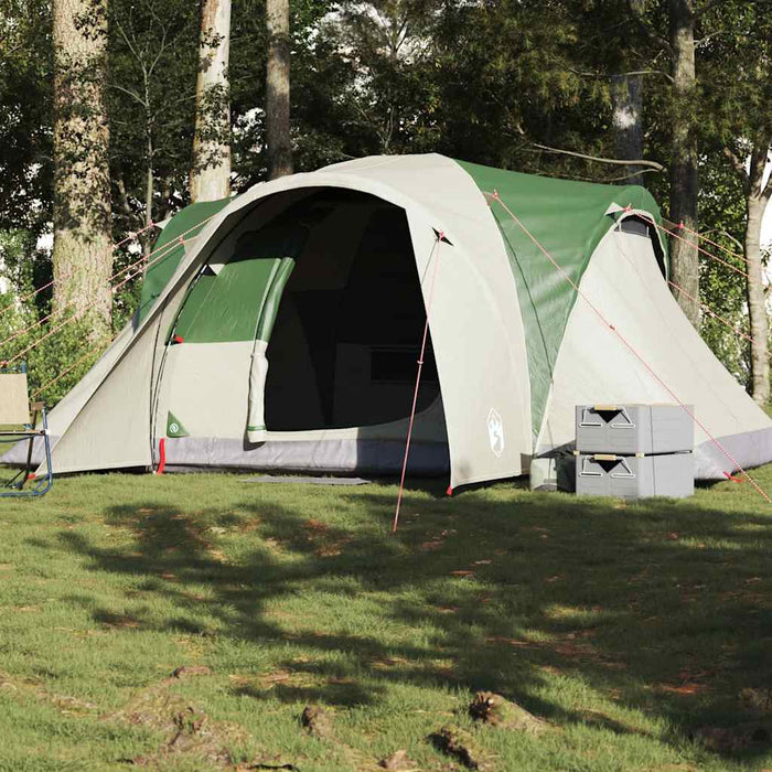 Cort de camping cupolă pentru 6 persoane, verde, impermeabil - WALTI WALTI