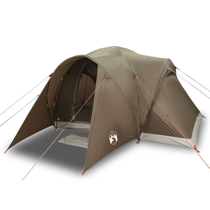 Cort de camping cupolă pentru 6 persoane, maro, impermeabil - WALTI WALTI