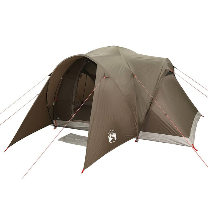 Cort de camping cupolă pentru 6 persoane, maro, impermeabil - WALTI WALTI