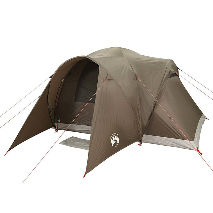 Cort de camping cupolă pentru 6 persoane, maro, impermeabil - WALTI WALTI