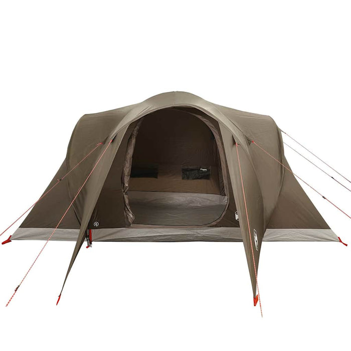 Cort de camping cupolă pentru 6 persoane, maro, impermeabil - WALTI WALTI