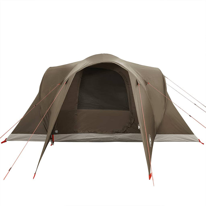 Cort de camping cupolă pentru 6 persoane, maro, impermeabil - WALTI WALTI