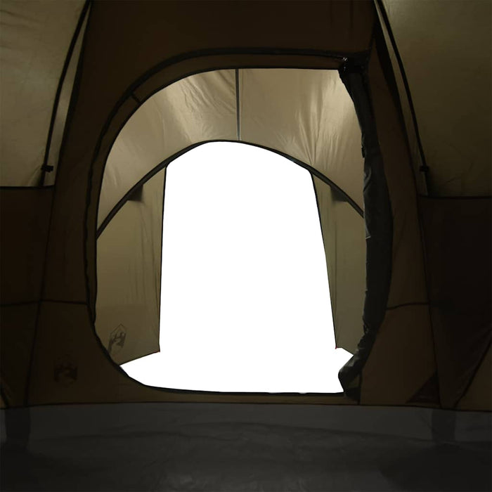Cort de camping cupolă pentru 6 persoane, maro, impermeabil - WALTI WALTI