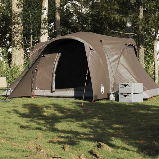 Cort de camping cupolă pentru 6 persoane, maro, impermeabil - WALTI WALTI