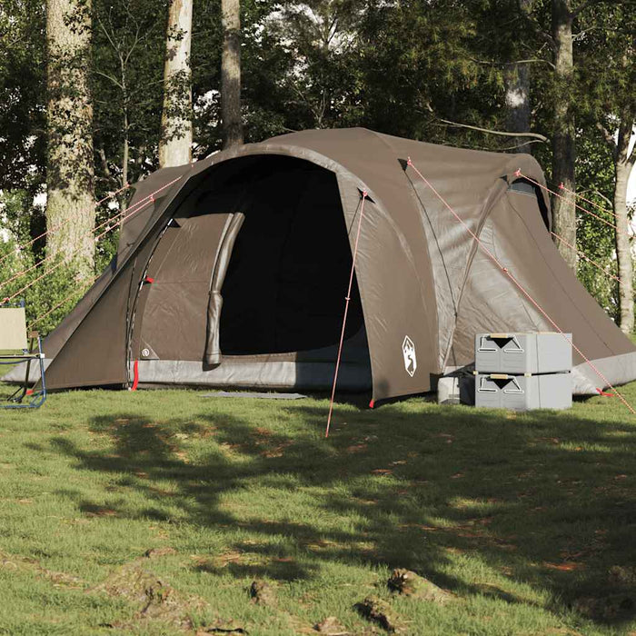 Cort de camping cupolă pentru 6 persoane, maro, impermeabil - WALTI WALTI
