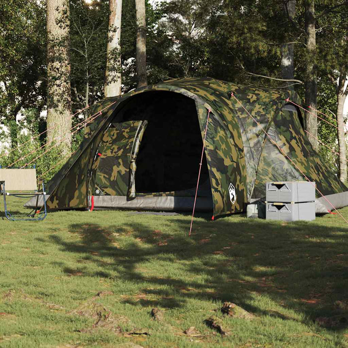 Cort de familie cupolă pentru 6 persoane, camuflaj, impermeabil - WALTI WALTI