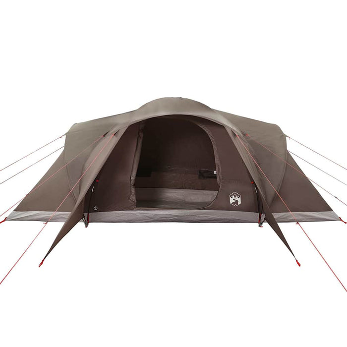 Cort de camping cupolă pentru 6 persoane, maro, impermeabil - WALTI WALTI