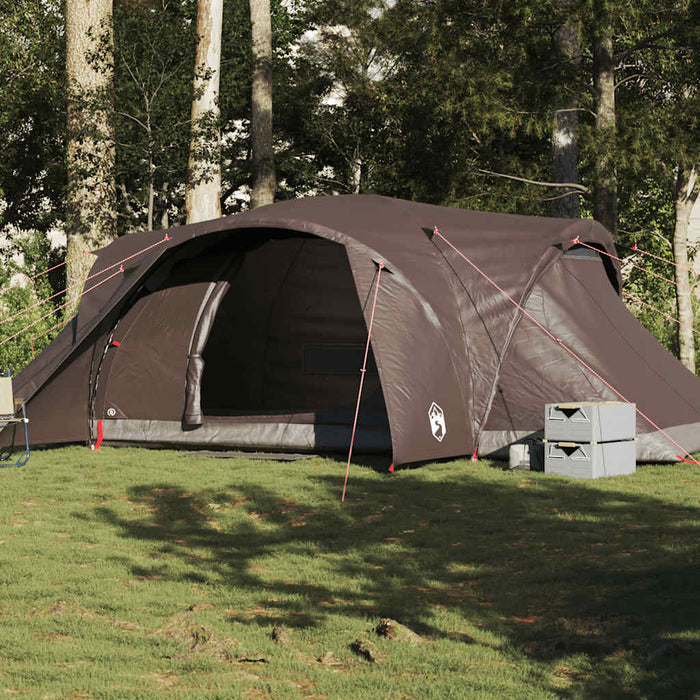 Cort de camping cupolă pentru 6 persoane, maro, impermeabil - WALTI WALTI