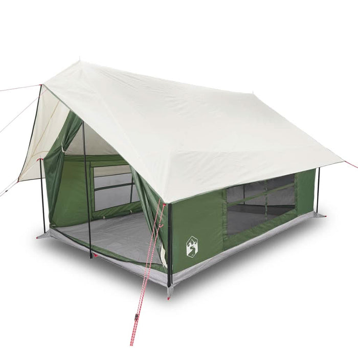 Cort de camping pentru 5 persoane, verde, impermeabil - WALTI WALTI